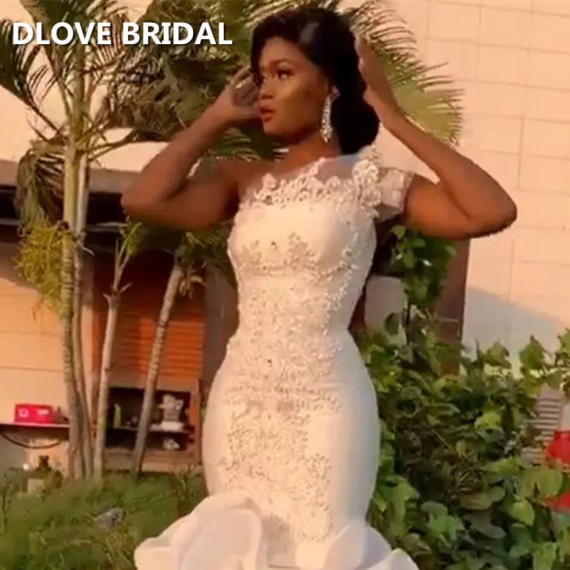 Luxury Mermaid Wedding Dresses Ruffles Strapless Bridal Gown Factory Custom Made Real Photo
Luxury Mermaid Wedding Dresses Ruffles Strapless Bridal Gown Factory Custom Made Real Photo