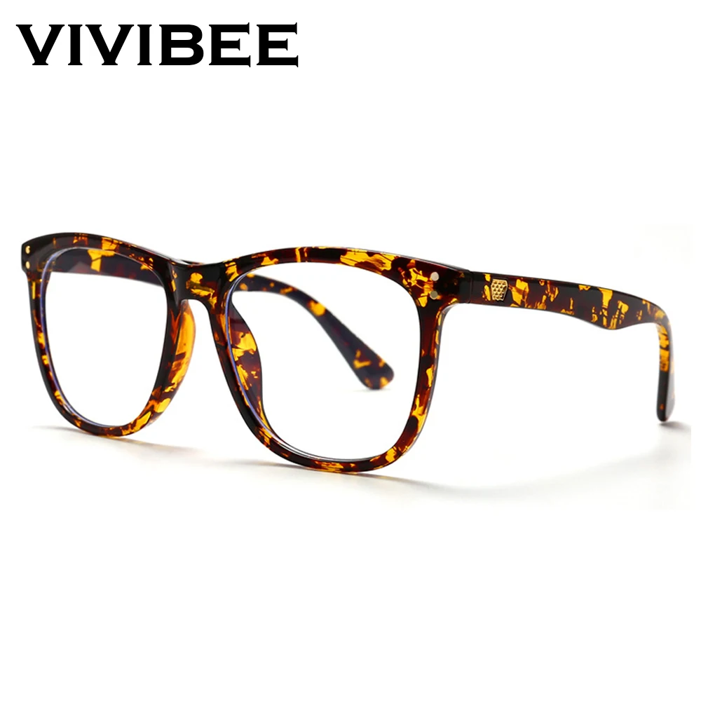 VIVIBEE Women Oversized Leopard Anti Blue Ray Light Filter Glasses Frame for Computer Protection Blocking Gaming Men Eyeglasses
VIVIBEE Women Oversized Leopard Anti Blue Ray Light Filter Glasses Frame for Computer Protection Blocking Gaming Men Eyeglasses