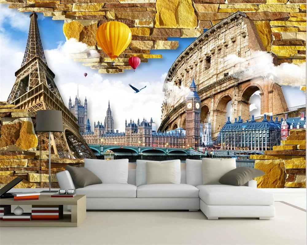 beibehang Customized modern new European style beautiful architecture bedroom living room background papel de pared wallpaper
beibehang Customized modern new European style beautiful architecture bedroom living room background papel de pared wallpaper