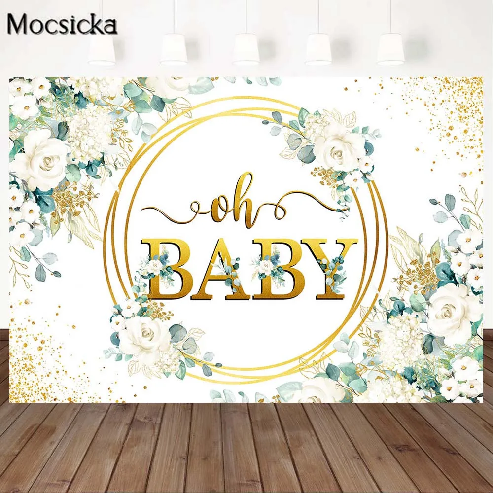 Mocsicka Baby Shower Backdrops for Photography Oh Baby Golden Circle Frame Newborn Photo Background Party Decor Studio Photocall
Mocsicka Baby Shower Backdrops for Photography Oh Baby Golden Circle Frame Newborn Photo Background Party Decor Studio Photocall