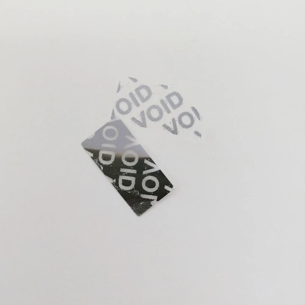 500pcs 20x10mm Silver VOID Security Labels Seal Tear Invalid Sticker Carries An Anti-Counterfeit For The VOID
500pcs 20x10mm Silver VOID Security Labels Seal Tear Invalid Sticker Carries An Anti-Counterfeit For The VOID