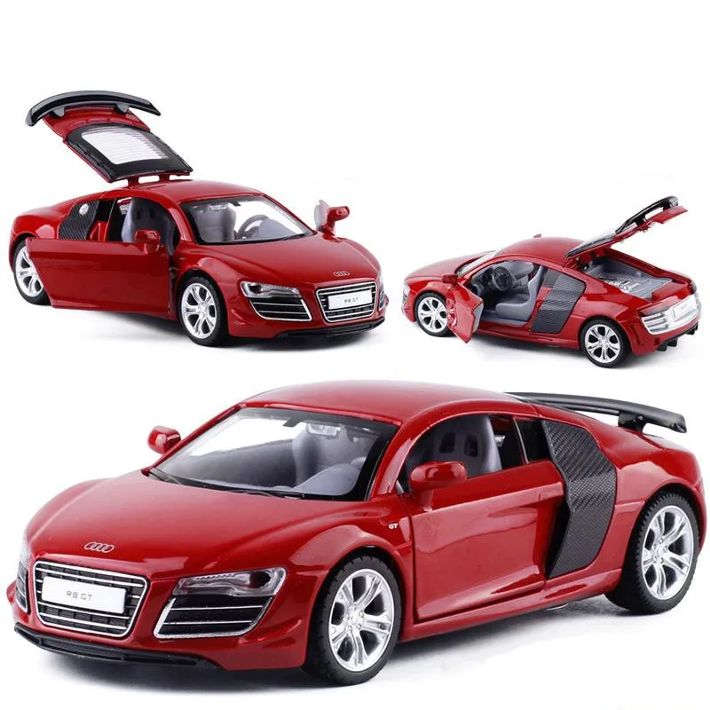 High quality 1:32 R8 GT super sports car zinc alloy model,children's sound and light pull back toy car model,free shipping
High quality 1:32 R8 GT super sports car zinc alloy model,children's sound and light pull back toy car model,free shipping