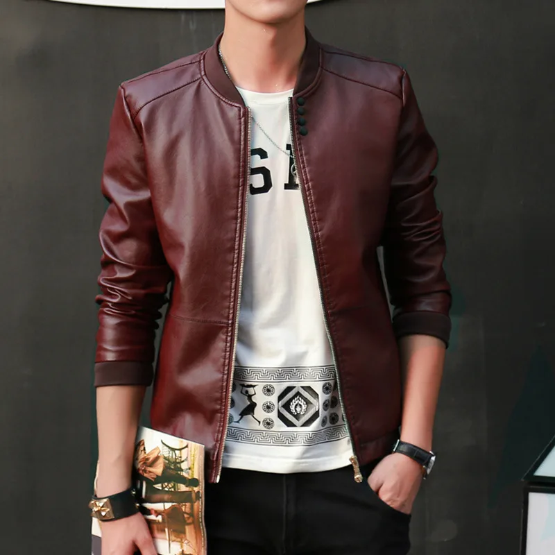 2019 Autumn Winter Men's Motorcycle Leather Jacket Leather Slim Flying Bomber Leather Jacket Casual Men's Leather Jacket M-4XL
2019 Autumn Winter Men's Motorcycle Leather Jacket Leather Slim Flying Bomber Leather Jacket Casual Men's Leather Jacket M-4XL