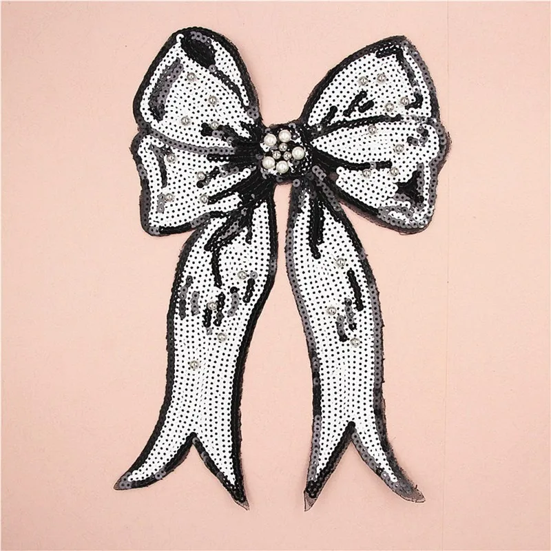 Large Bow Tie Sequin Beaded Embroidery Patches for Clothing Sew on Clothes T-shirt Appliques Badge Stripe Sticker Accessories
Large Bow Tie Sequin Beaded Embroidery Patches for Clothing Sew on Clothes T-shirt Appliques Badge Stripe Sticker Accessories