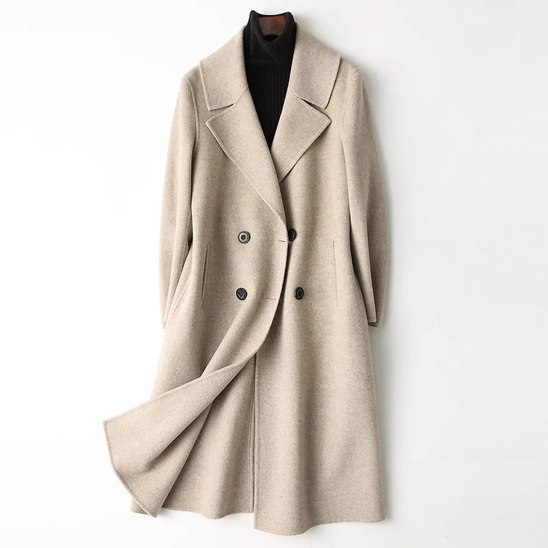 casaco feminino 4040 Spring 300% Double-side Wool Coat Women Long Coat Female Winter Jackets Outerwear 37359 WYQ3359
casaco feminino 4040 Spring 300% Double-side Wool Coat Women Long Coat Female Winter Jackets Outerwear 37359 WYQ3359