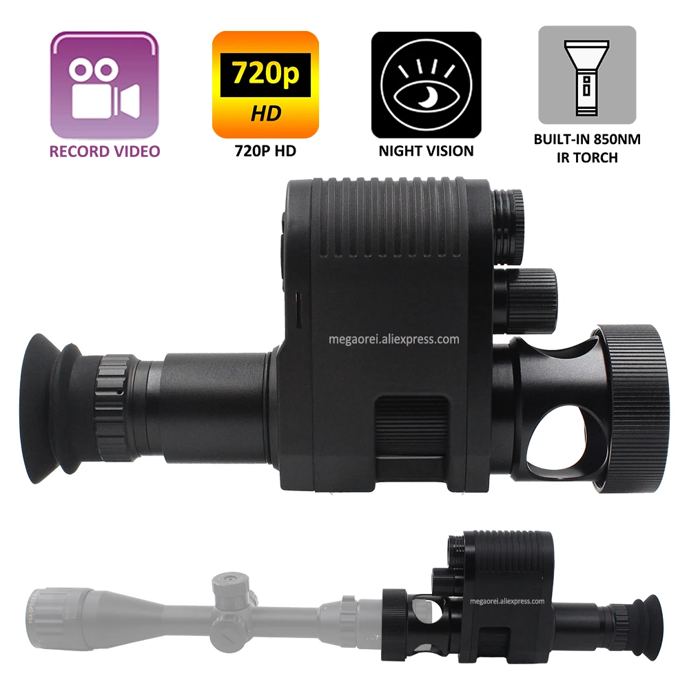 Sniper 720p HD Digital Night Vision Scope Video Recording Camcorder Monocular Clip on Attachment with Built-in 850nm IR
Sniper 720p HD Digital Night Vision Scope Video Recording Camcorder Monocular Clip on Attachment with Built-in 850nm IR