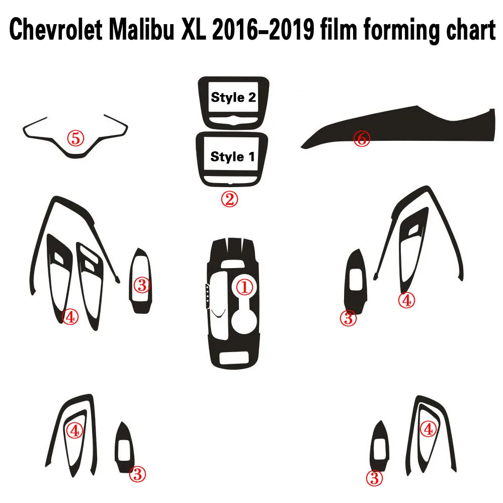 For Chevrolet Malibu XL 2016-2019 Self Adhesive Car Stickers Carbon Fiber Vinyl Car stickers and Decals Car Styling Accessories
For Chevrolet Malibu XL 2016-2019 Self Adhesive Car Stickers Carbon Fiber Vinyl Car stickers and Decals Car Styling Accessories