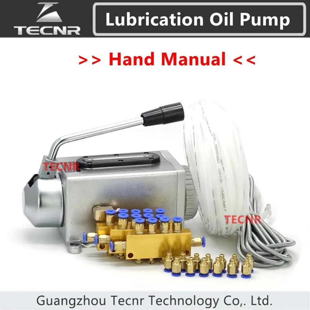 CNC lubricating oil pump hand-actuated cnc router electromagnetic lubrication pump cast aluminum body TECNR
CNC lubricating oil pump hand-actuated cnc router electromagnetic lubrication pump cast aluminum body TECNR