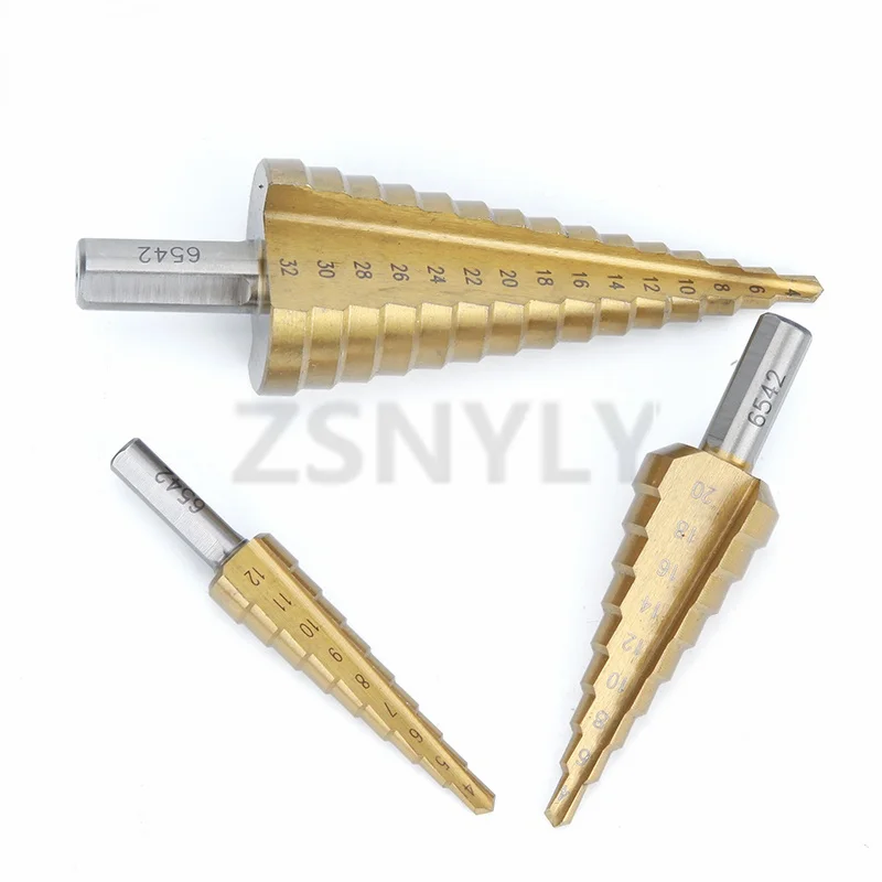 3Pcs/set 3-12mm 4-12mm 4-20mm HSS Straight Groove Step Drill Bit Titanium Coated Wood Metal Hole Cutter Core Drilling Tools Set
3Pcs/set 3-12mm 4-12mm 4-20mm HSS Straight Groove Step Drill Bit Titanium Coated Wood Metal Hole Cutter Core Drilling Tools Set