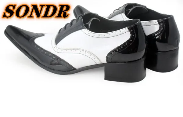 Black and White Men Formal Business Dress Elegant Shoes Pointed Toe Genuine Leather Lace Up Oxford Shoes Zapatos Hombre Vestir
Black and White Men Formal Business Dress Elegant Shoes Pointed Toe Genuine Leather Lace Up Oxford Shoes Zapatos Hombre Vestir