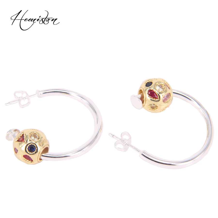 Cclassic TS Style Creole Earrings with Colorful Zircon DIY Bead, Real European Jewelry Gift For Women TS
Cclassic TS Style Creole Earrings with Colorful Zircon DIY Bead, Real European Jewelry Gift For Women TS