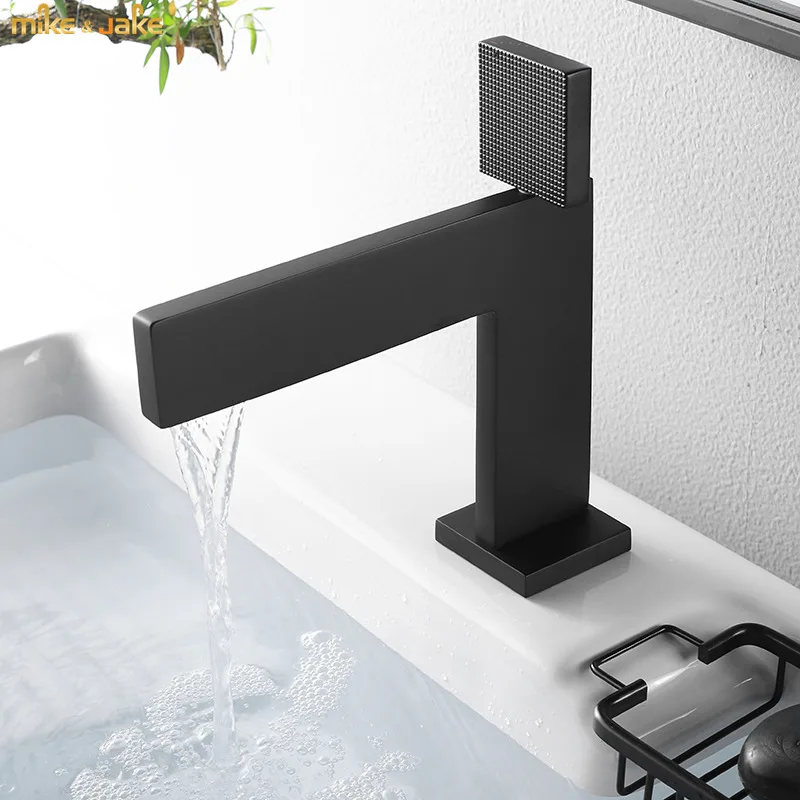 Black bathroom faucet frosted matte black basin mixer hot and cold single handle basin tap sink faucet gold square crane
Black bathroom faucet frosted matte black basin mixer hot and cold single handle basin tap sink faucet gold square crane
