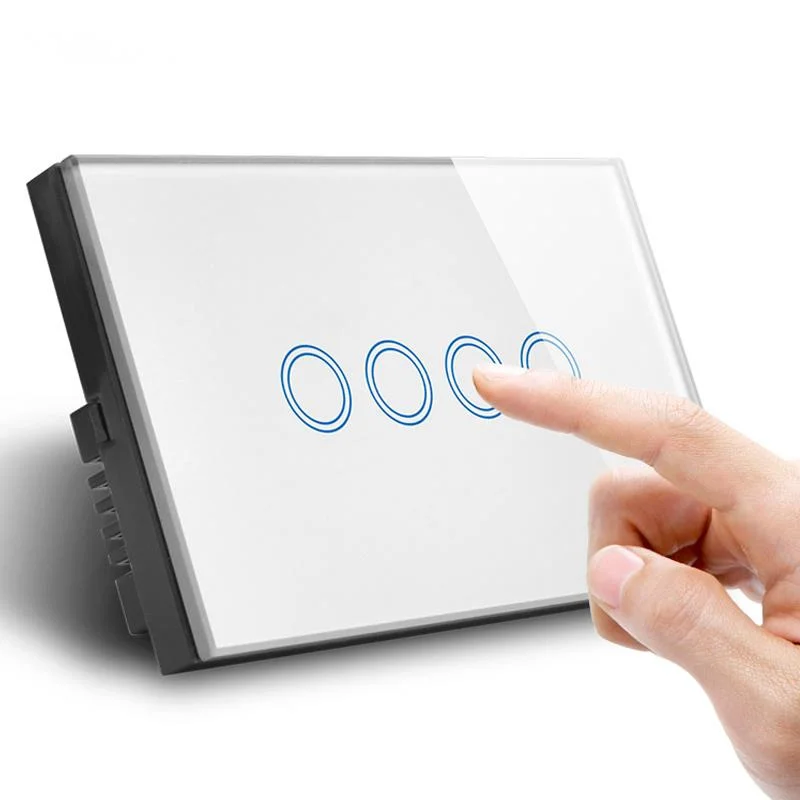 AU/US standard Wall Touch Screen Control Switch 1/2/3/4 Gang AC 110~240V White/Black/Gold Crystal Glass Panel no wifi
AU/US standard Wall Touch Screen Control Switch 1/2/3/4 Gang AC 110~240V White/Black/Gold Crystal Glass Panel no wifi