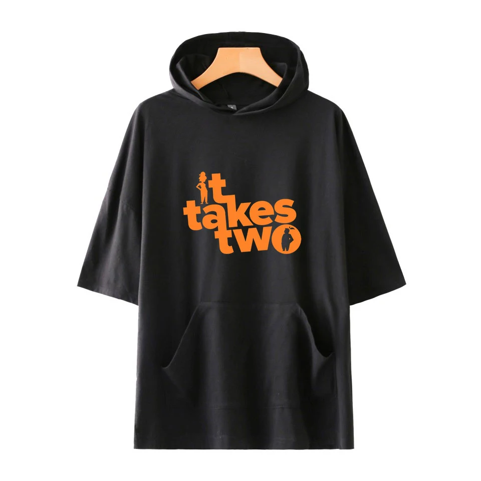 It Takes Two T-shirt Printing Women Men's Hooded T-shirts Short Sleeve Streetwear Solid Color Plus Size Clothes Summer New
It Takes Two T-shirt Printing Women Men's Hooded T-shirts Short Sleeve Streetwear Solid Color Plus Size Clothes Summer New