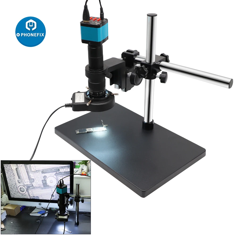 38MP USB HDMI Industrial Microscope Camera with TF Card Video Recorder Freely Adjustable Stand C Mount Camera For PCB Soldering
38MP USB HDMI Industrial Microscope Camera with TF Card Video Recorder Freely Adjustable Stand C Mount Camera For PCB Soldering