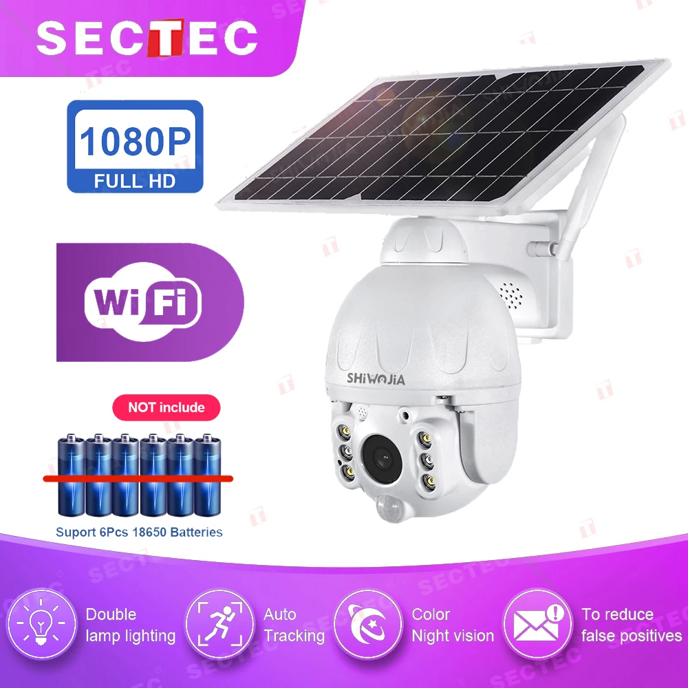 SECTEC солнечная панель камера Wifi версия PTZ 4X 1080P Открытый безопасности беспроводной монитор водонепроницаемый CCTV умный дом наблюдения
SECTEC солнечная панель камера Wifi версия PTZ 4X 1080P Открытый безопасности беспроводной монитор водонепроницаемый CCTV умный дом наблюдения