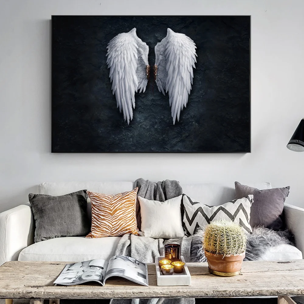 Black Wall Art Canvas Prints Angel Feather Ground Wings Creative Paintings On The Wall Picture For Living Room Decor No Frame
Black Wall Art Canvas Prints Angel Feather Ground Wings Creative Paintings On The Wall Picture For Living Room Decor No Frame