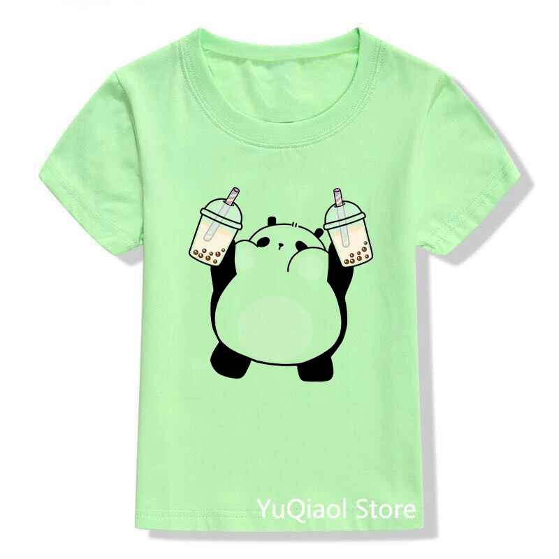 Funny Cat/Bear/Panda/Duck Love Boba Animal Print Children Cartoon T Shirt Kawaii Baby Toddler Boys Girls Clothes Green Tshirt
Funny Cat/Bear/Panda/Duck Love Boba Animal Print Children Cartoon T Shirt Kawaii Baby Toddler Boys Girls Clothes Green Tshirt