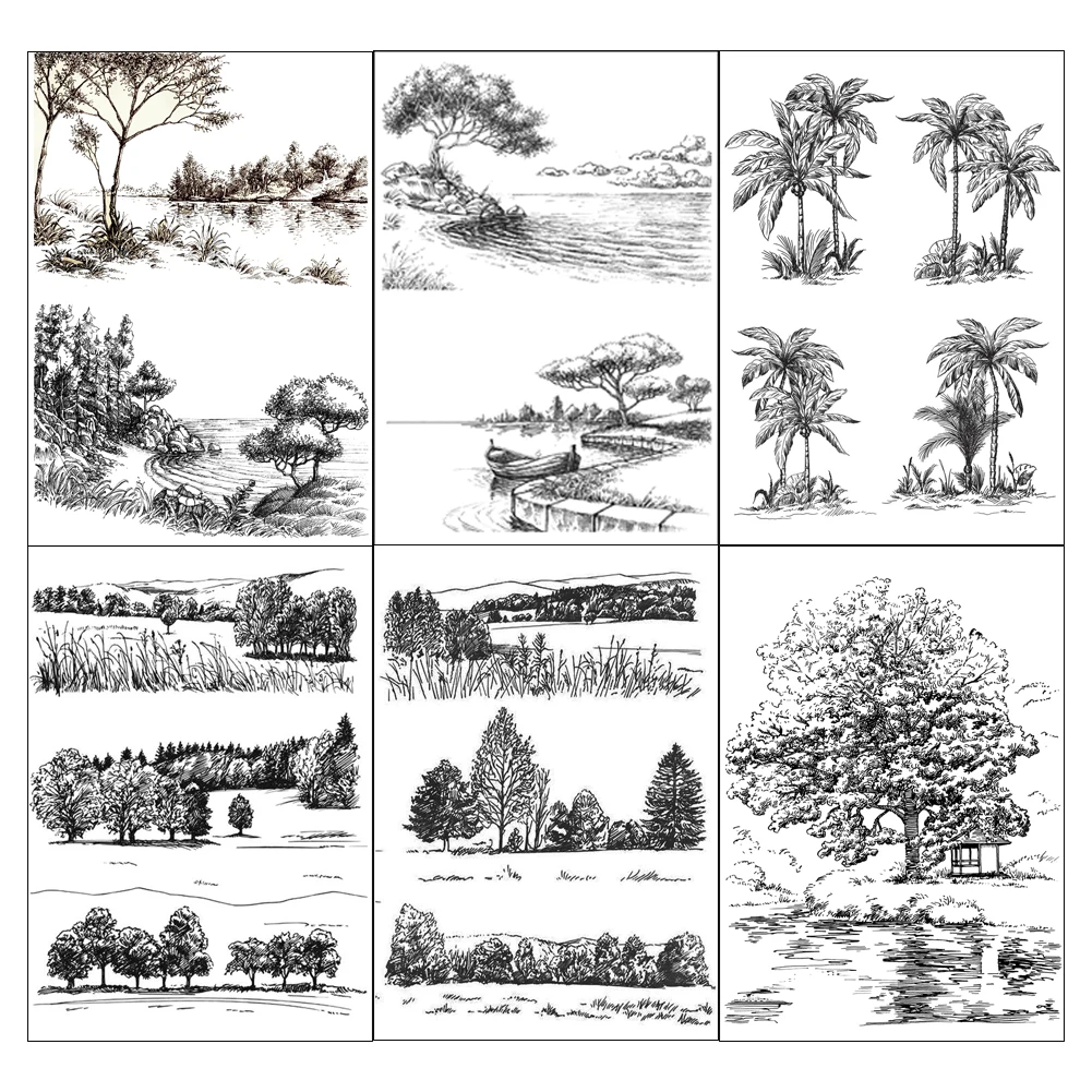 Landscape Tropical Tree Clear Silicone Stamps Scrapbooking Crafts Decorate Photo Album Embossing Cards Making Clear Stamps New
Landscape Tropical Tree Clear Silicone Stamps Scrapbooking Crafts Decorate Photo Album Embossing Cards Making Clear Stamps New