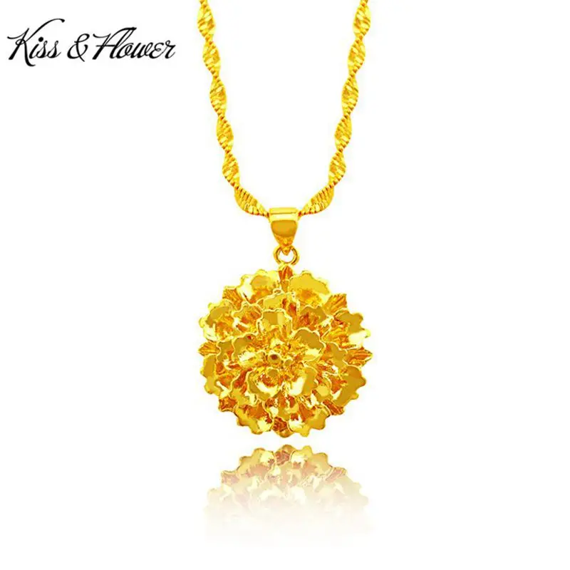 KISS&FLOWER PD25 2022 Fine Jewelry Wholesale Fashion Woman Girl Birthday Wedding Gift Flower 24KT Gold Pendant Charm NO CHAIN
KISS&FLOWER PD25 2022 Fine Jewelry Wholesale Fashion Woman Girl Birthday Wedding Gift Flower 24KT Gold Pendant Charm NO CHAIN