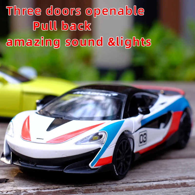 1:32 Mclaren 600LT модель спортивного автомобиля из сплава, литой игрушечный трехосевой открывающийся звукосветильник, Коллекционная модель супер гоночного автомобиля
1:32 Mclaren 600LT модель спортивного автомобиля из сплава, литой игрушечный трехосевой открывающийся звукосветильник, Коллекционная модель супер гоночного автомобиля