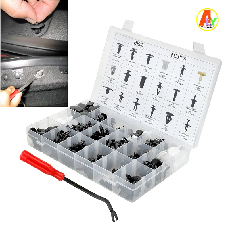 415Pcs Bumper Clip Interior Accessories Auto Fastener for Toyota Camry Honda Ford Suzuki Car Push Pin Rivet Trim
415Pcs Bumper Clip Interior Accessories Auto Fastener for Toyota Camry Honda Ford Suzuki Car Push Pin Rivet Trim