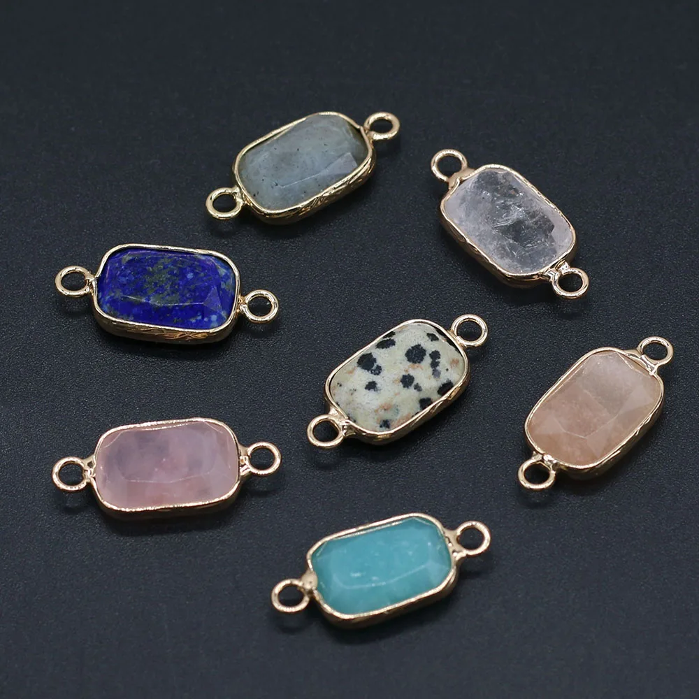 3pc Natural Stone Crystal Quartz Double Hole Connector Lapis Lazuli Charms Pendant for Making DIY Bracelet Necklace Jewelry Gift
3pc Natural Stone Crystal Quartz Double Hole Connector Lapis Lazuli Charms Pendant for Making DIY Bracelet Necklace Jewelry Gift