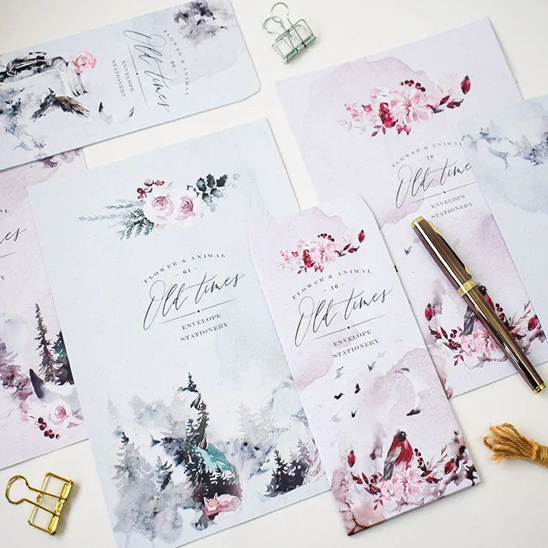 Forest Time 3 Envelope 6 Sheets Letter Paper Set Stationary Writing Letters Wedding Envelopes Invitations Office School Supplies
Forest Time 3 Envelope 6 Sheets Letter Paper Set Stationary Writing Letters Wedding Envelopes Invitations Office School Supplies