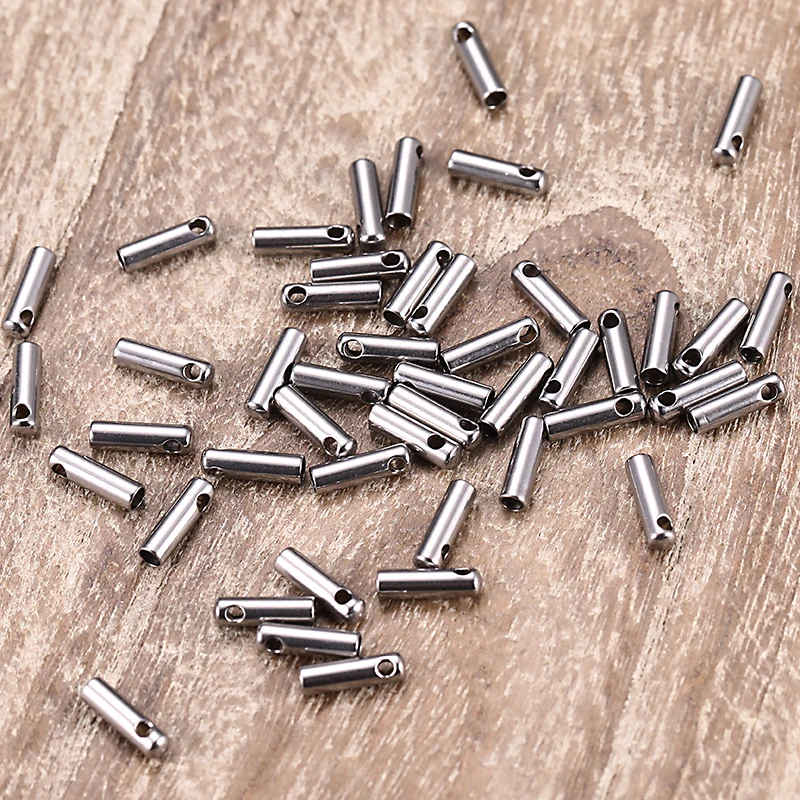 50PCS/Lot Stainless Steel Cords Tail Chain End Cap For Jewelry DIY Making Bracelet Necklaces Accessories
50PCS/Lot Stainless Steel Cords Tail Chain End Cap For Jewelry DIY Making Bracelet Necklaces Accessories
