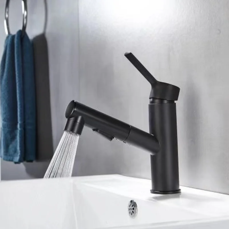 Copper Alloy Bathroom Basin Faucet Modern Pull-out Electroplating Bathroom Cabinet Hot and Cold Wash Basin Faucet Bathtub Faucet
Copper Alloy Bathroom Basin Faucet Modern Pull-out Electroplating Bathroom Cabinet Hot and Cold Wash Basin Faucet Bathtub Faucet