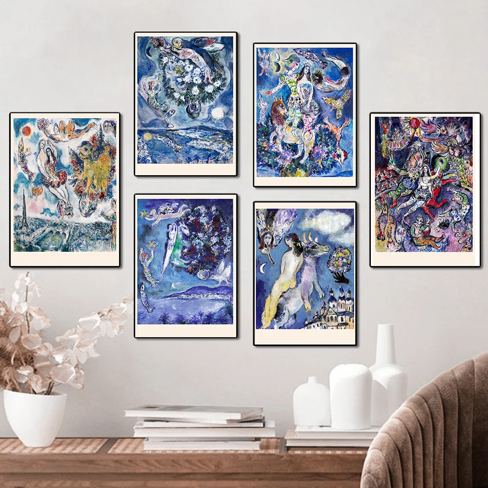 Modular Picture Marc Chagall Canvas Wall Art Surrealism Painting Printed Lovers Poster Vintage Home Decor Nordic Living Room
Modular Picture Marc Chagall Canvas Wall Art Surrealism Painting Printed Lovers Poster Vintage Home Decor Nordic Living Room