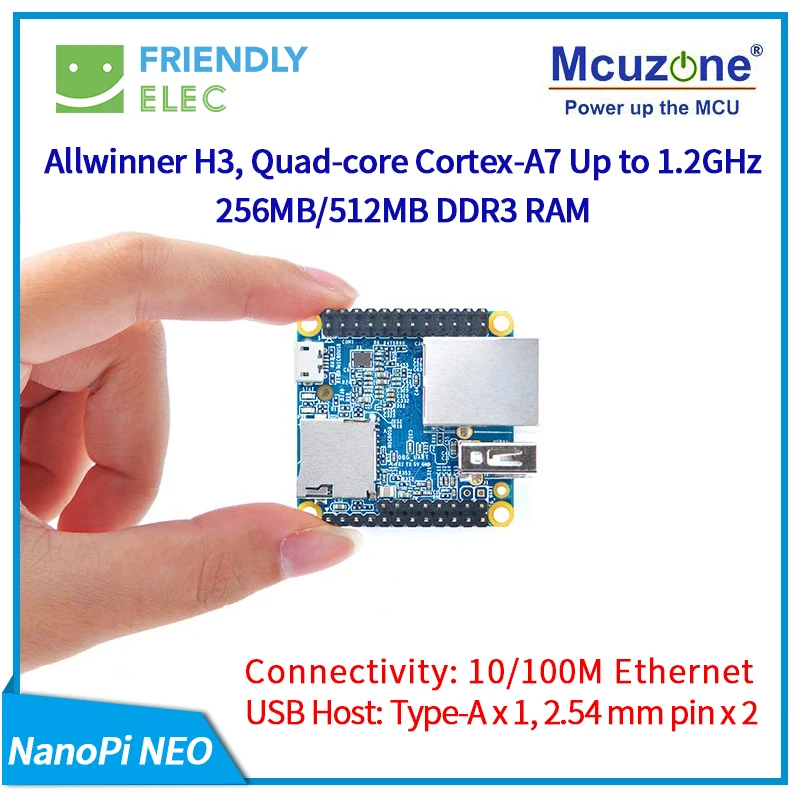 NanoPi NEO 512M Allwinner H3 Quad-core Cortex-A7 (Runs u-boot,Ubuntu-Core) 4G LTE(CAT1-EU),case
NanoPi NEO 512M Allwinner H3 Quad-core Cortex-A7 (Runs u-boot,Ubuntu-Core) 4G LTE(CAT1-EU),case