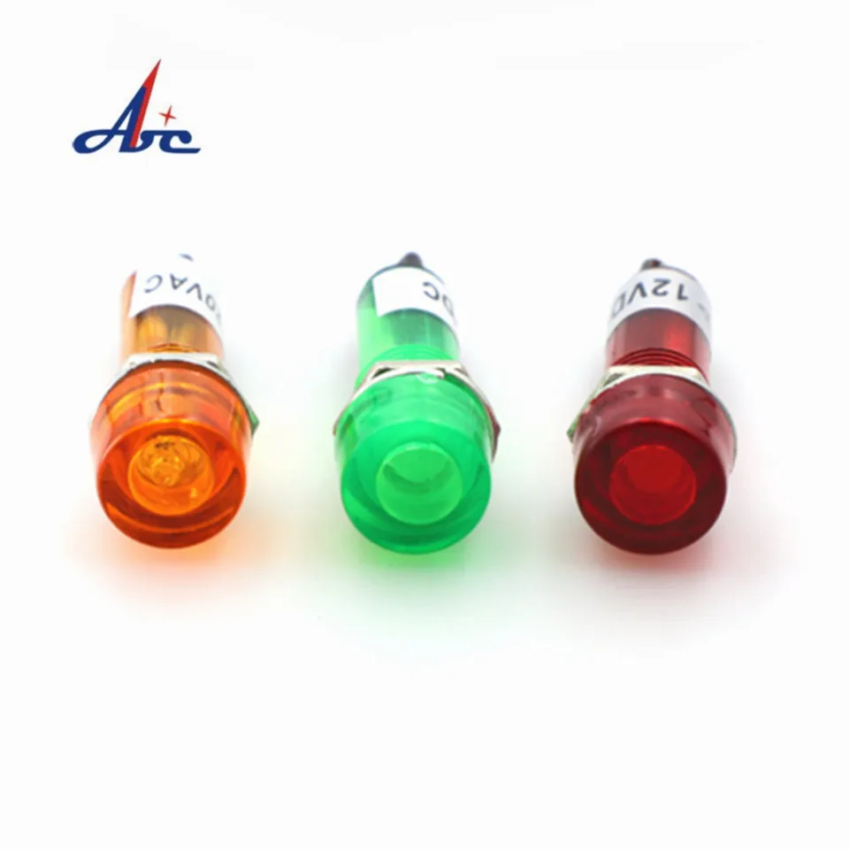Signal Lamp Panel Mounting Neon Indicator Red Green orange Lights 220V 12V 24VDC Mounting hole 10mm
Signal Lamp Panel Mounting Neon Indicator Red Green orange Lights 220V 12V 24VDC Mounting hole 10mm