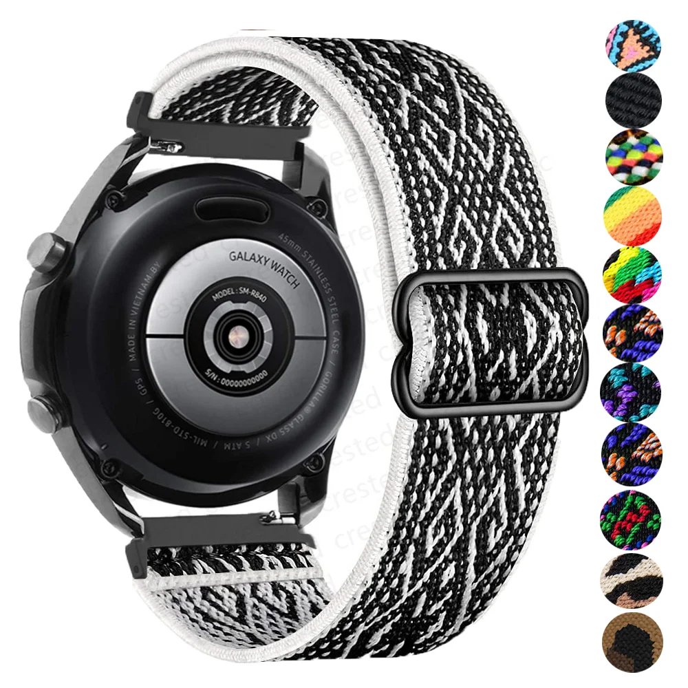 Solo loop strap For Samsung watch 3/Galaxy Active 2/Gear S3/amazfit Adjustable Elastic nylon watchband Huawei GT/2/2E/Pro band
Solo loop strap For Samsung watch 3/Galaxy Active 2/Gear S3/amazfit Adjustable Elastic nylon watchband Huawei GT/2/2E/Pro band