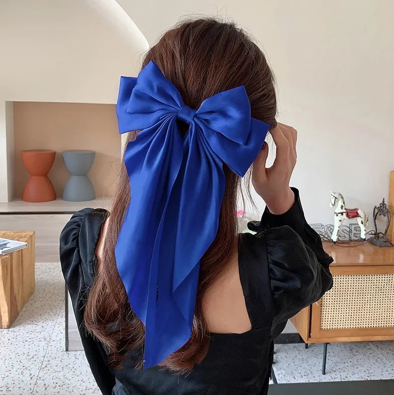 2022 New Spring Satin Barrette Bow For Girls Hair Band Trendy Ribbon Hairpin Temperament Ribbon Ladies Headwear Hair Accessories
2022 New Spring Satin Barrette Bow For Girls Hair Band Trendy Ribbon Hairpin Temperament Ribbon Ladies Headwear Hair Accessories