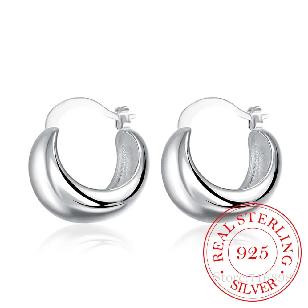 Personality Hyperbole 925 Sterling Silver Simple Smooth Egg Hoop Clip-on Earrings For Women Sterling-Silver-Jewelry Pendientes
Personality Hyperbole 925 Sterling Silver Simple Smooth Egg Hoop Clip-on Earrings For Women Sterling-Silver-Jewelry Pendientes