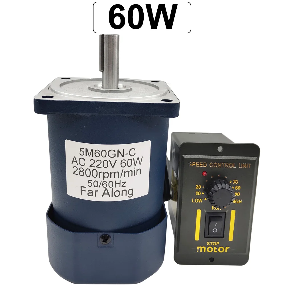 220V Electric Micro AC High Speed Motors Single Phase 60W 1400/2800RPM Induction Motor With High Torque Speed Control Reversible
220V Electric Micro AC High Speed Motors Single Phase 60W 1400/2800RPM Induction Motor With High Torque Speed Control Reversible