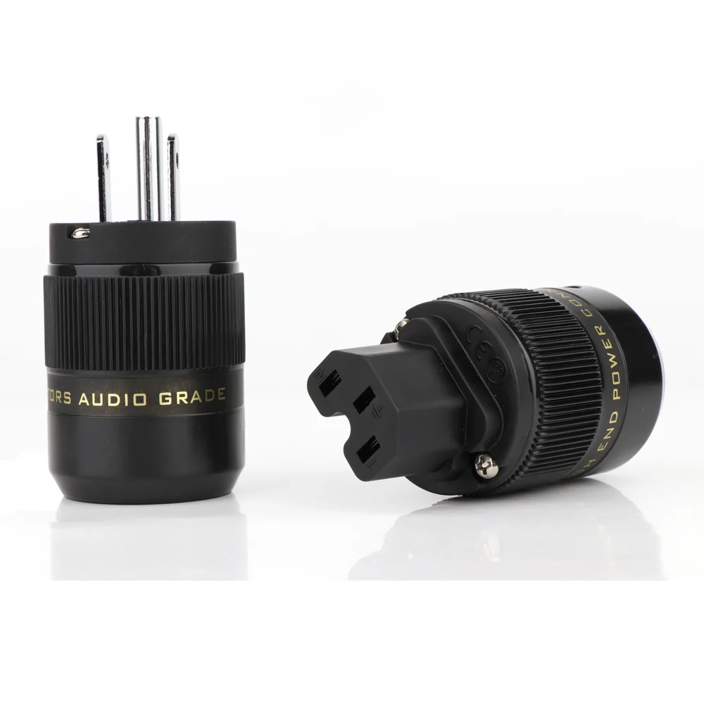 Pair Hi-end US power plug hifi audio brass US AC power adapter connector for DIY power cable hifi
Pair Hi-end US power plug hifi audio brass US AC power adapter connector for DIY power cable hifi