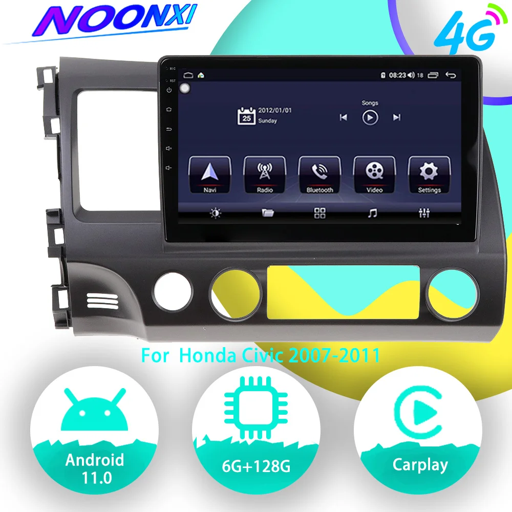 Android 11 128G Car Radio Multimedia Player For Honda Civic 2007 2008-2011 GPS Navigation Auto Video Audio Stereo 2Din Head Unit
Android 11 128G Car Radio Multimedia Player For Honda Civic 2007 2008-2011 GPS Navigation Auto Video Audio Stereo 2Din Head Unit