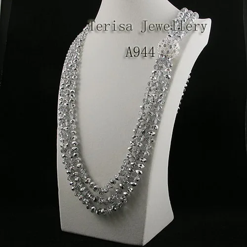 Newest Chirstmas Jewelry Crystal Necklace Gray Crystal Beads 100cm Long Necklace Handmade Perfect Girl Women Gift Jewelry
Newest Chirstmas Jewelry Crystal Necklace Gray Crystal Beads 100cm Long Necklace Handmade Perfect Girl Women Gift Jewelry