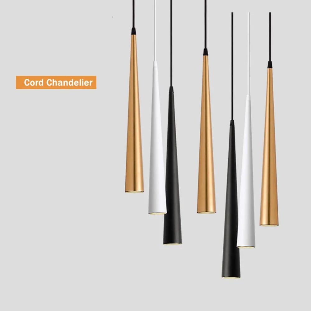 Pendant Lights Cone Long Tube Led Hanging Lamp Kitchen Lighting Fixtures 12W Anti-glare Dimmable Ceiling Spot Lighting
Pendant Lights Cone Long Tube Led Hanging Lamp Kitchen Lighting Fixtures 12W Anti-glare Dimmable Ceiling Spot Lighting