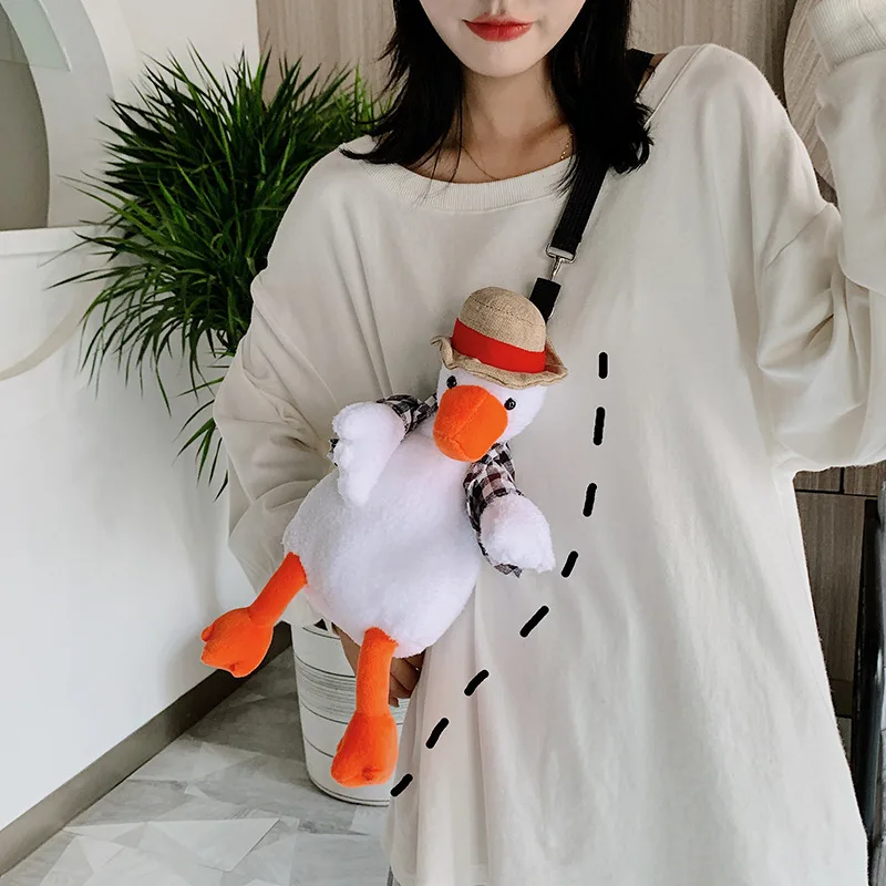 Simulation Cute Girl Bags Stuffed Duck Plush Backpack Toy Cartoon Animal Children School Bag Shoulder Pocket Purse Gift For Girl
Simulation Cute Girl Bags Stuffed Duck Plush Backpack Toy Cartoon Animal Children School Bag Shoulder Pocket Purse Gift For Girl