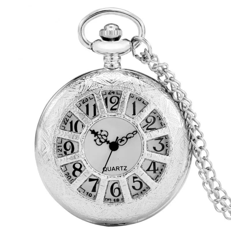 Hollow Skeleton Grilles Pendant Silver Pocket Watch Elegant Jewelry Quartz Necklace Chain FOB Clock Pocket Watch Antique Gifts
Hollow Skeleton Grilles Pendant Silver Pocket Watch Elegant Jewelry Quartz Necklace Chain FOB Clock Pocket Watch Antique Gifts