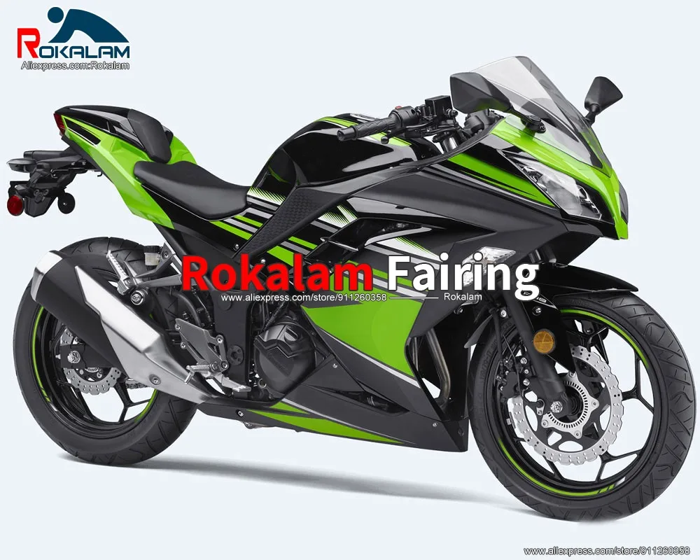 Body Kit For Kawasaki EX300 2013 2014 2015 2016 Ninja 300R 13 14 15 16 Green Black Motorbike Fairing Set (Injection Molding)
Body Kit For Kawasaki EX300 2013 2014 2015 2016 Ninja 300R 13 14 15 16 Green Black Motorbike Fairing Set (Injection Molding)