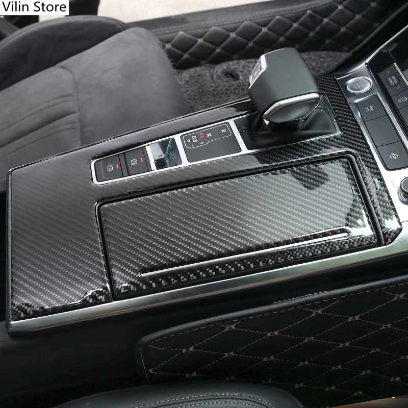 Car Carbon Fiber Center Console Gear Shift Panel Decoration For Audi A6 C8 2019 Automotive Interior Accessories
Car Carbon Fiber Center Console Gear Shift Panel Decoration For Audi A6 C8 2019 Automotive Interior Accessories