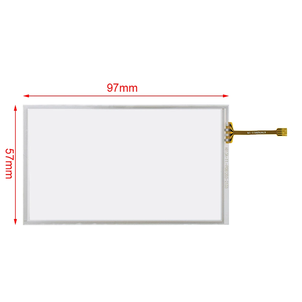 For 4.1/4.2/4.3 inch PDA Handheld Device Collector Resistive Touch Screen 4-Wire Welding Type 97*57
For 4.1/4.2/4.3 inch PDA Handheld Device Collector Resistive Touch Screen 4-Wire Welding Type 97*57