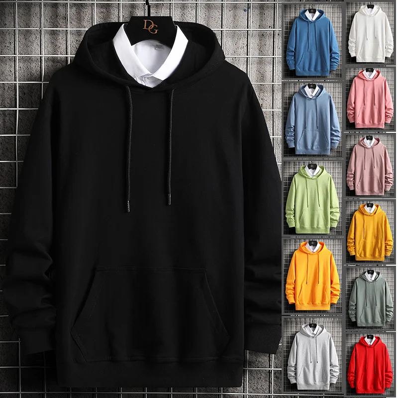 High quality Fashion Hoodie Men Hip Hop Long sleeve Solid color pullover Men Sweatshirts Casual Streetwear Harajuku Mens Hoodies
High quality Fashion Hoodie Men Hip Hop Long sleeve Solid color pullover Men Sweatshirts Casual Streetwear Harajuku Mens Hoodies