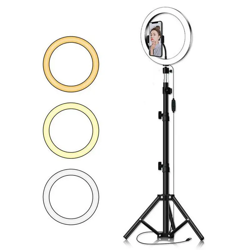 16/20/26cm LED Ring Light Studio Photo Video Lighting 10" w/Tripod Selfie Phone Stand Mobile Livestream Broadcast Online Learnin
16/20/26cm LED Ring Light Studio Photo Video Lighting 10" w/Tripod Selfie Phone Stand Mobile Livestream Broadcast Online Learnin