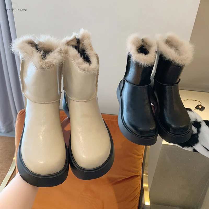 2022 Winter Fashion New short Boots Women Flat-bottomed Round Toe All-match Comfortable Plus Velvet Warm Short Boots Women
2022 Winter Fashion New short Boots Women Flat-bottomed Round Toe All-match Comfortable Plus Velvet Warm Short Boots Women