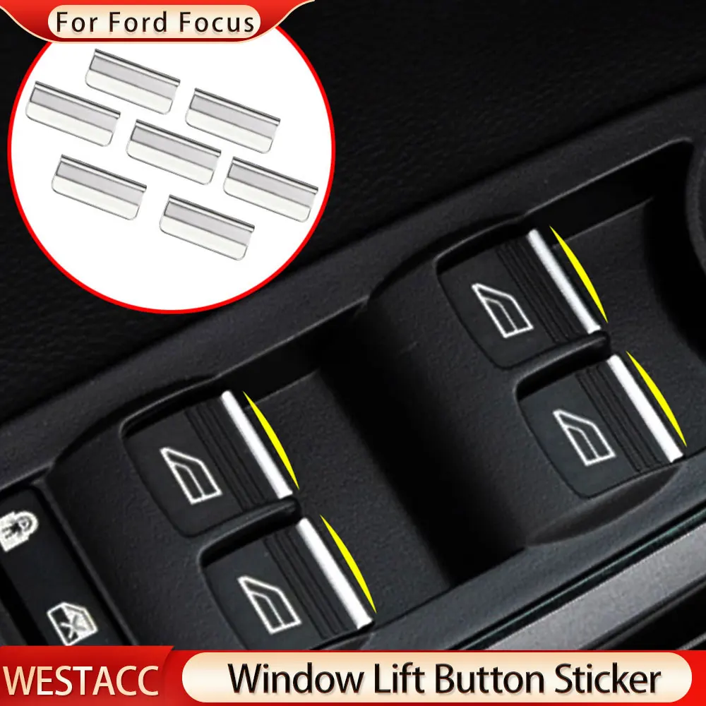 7Pcs/set ABS Chrome Car Window Lifting Button Sequins Trim Sticker for Ford Focus 2 MK2 3 MK3 2005 - 2018 Accessories
7Pcs/set ABS Chrome Car Window Lifting Button Sequins Trim Sticker for Ford Focus 2 MK2 3 MK3 2005 - 2018 Accessories